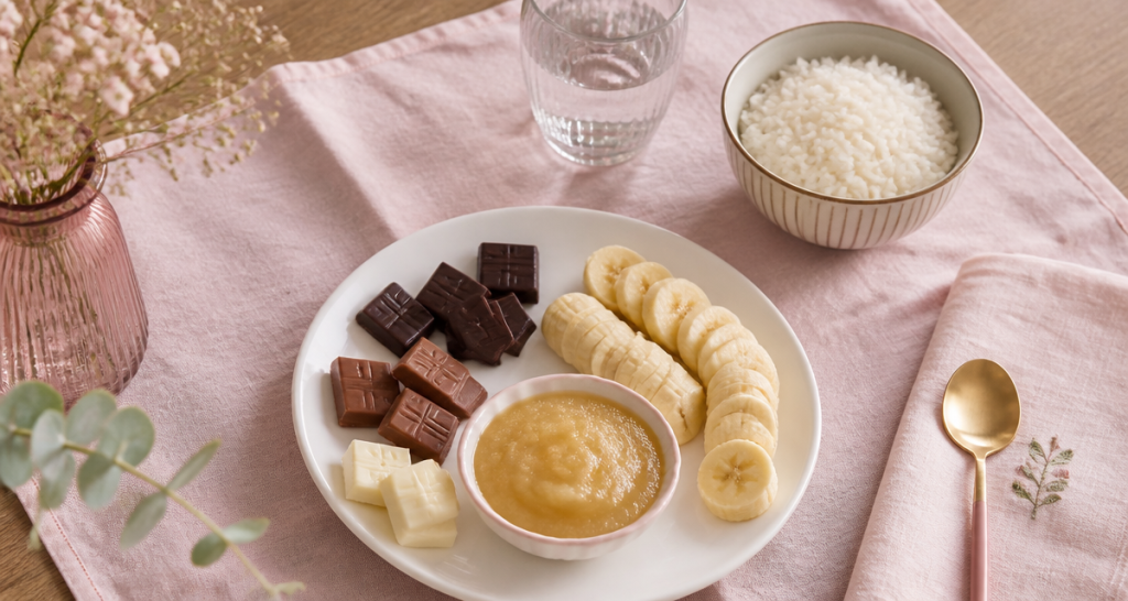 chocolat et gastro aliments sur table
