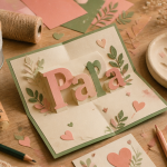 idée cadeau fête des pères à fabriquer facilement carte pop-up et objets DIY