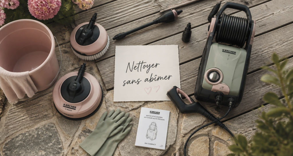 karcher pour nettoyer une terrasse bois et pierre