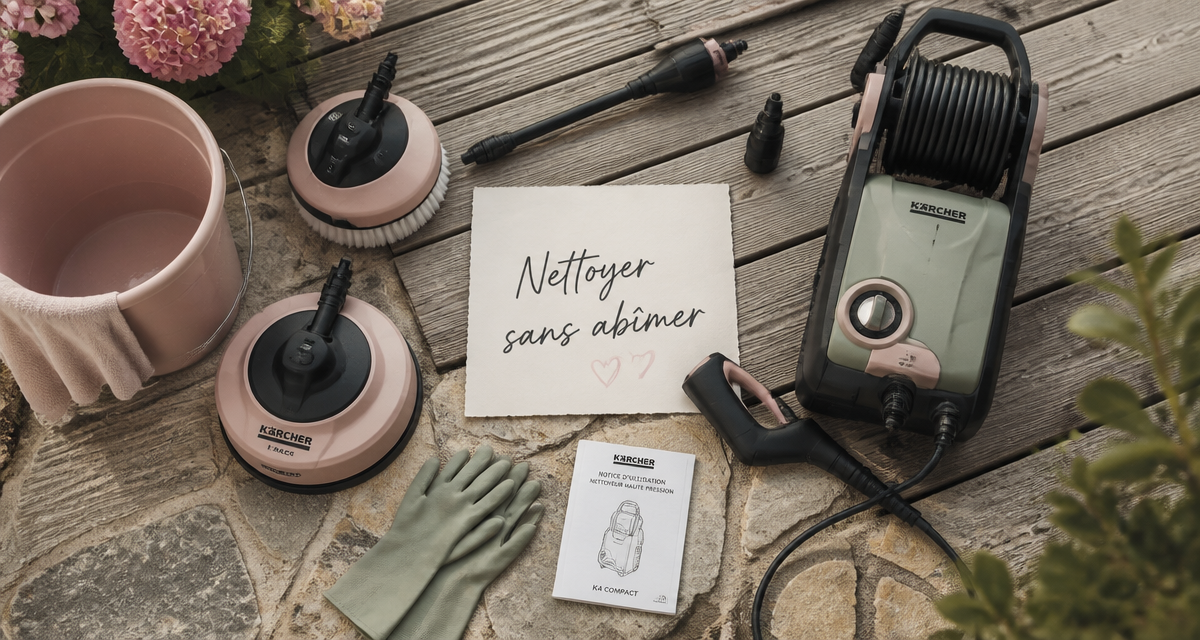 karcher pour nettoyer une terrasse bois et pierre