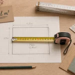 Calcul m2 : mesurer une pièce en L avec un mètre ruban