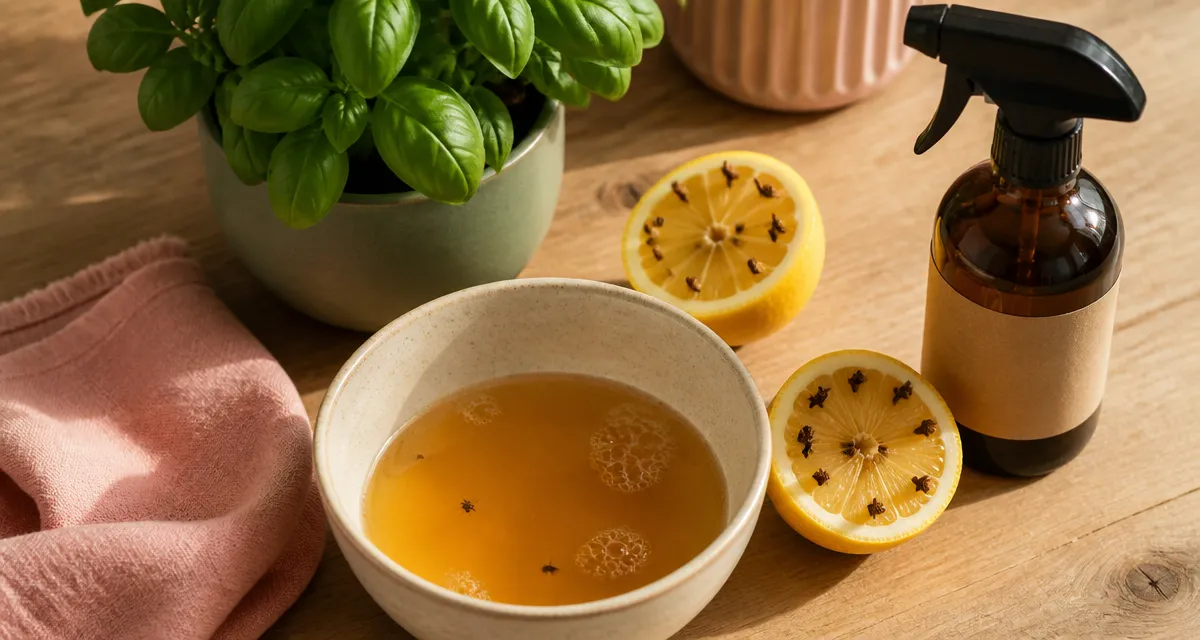 Comment éloigner les mouches recette de grand mère : bol vinaigre et citron pour anti-mouches