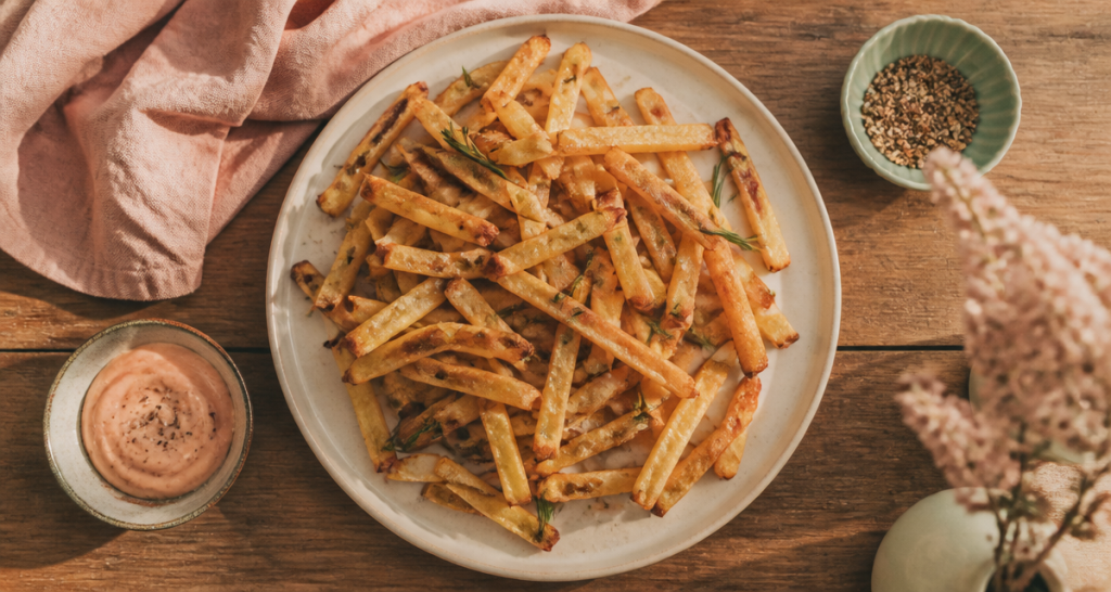 comment faire frite au four dorée et croustillante