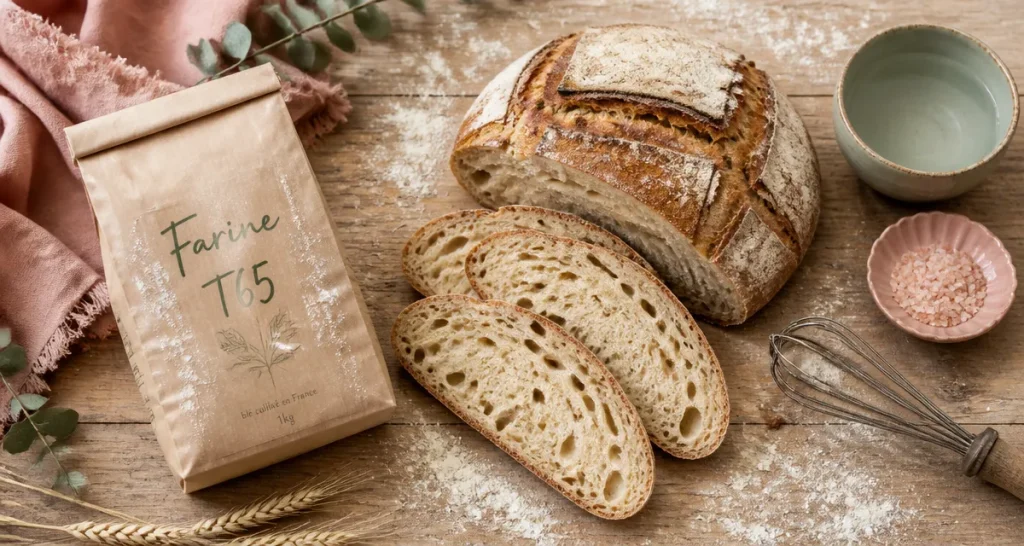 farine t65 quelle utilisation pain campagne mie alvéolée