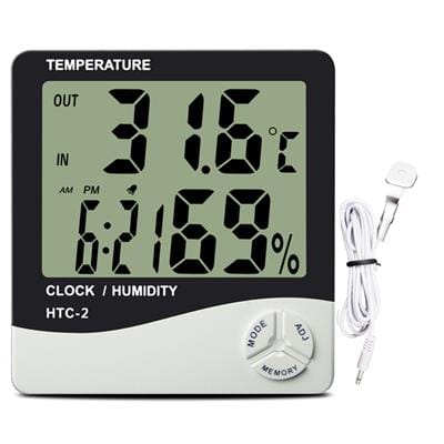 Digital indoor/outdoor thermo-hygrometer with probe