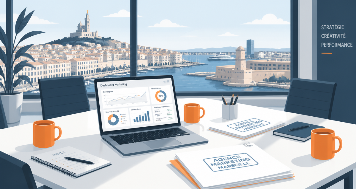 agence marketing marseille réunion bureaux vue ville