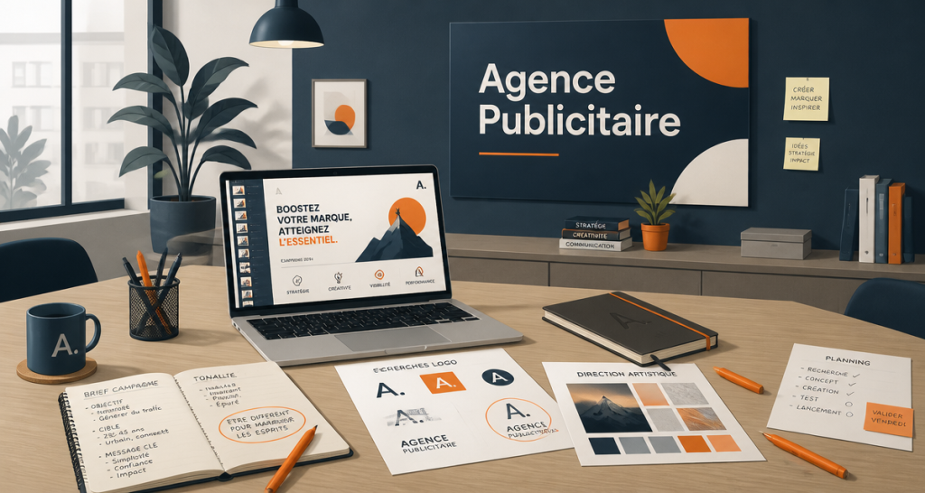 agence publicitaire bureau moderne