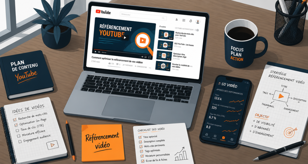 référencement vidéo bureau moderne YouTube