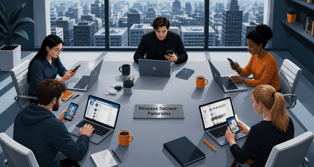reseau sociaux liste coworking urbain personnes connectees