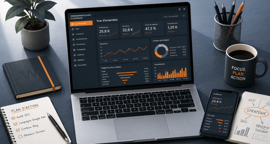 webmarketing freelance bureau analytics