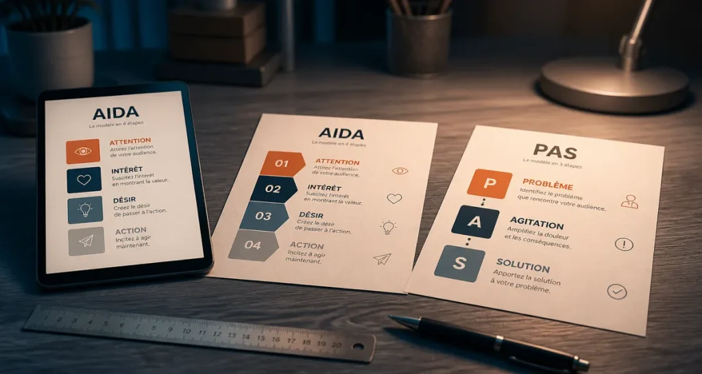 Copywriting exemple : AIDA et PAS pour transformer des textes en ventes