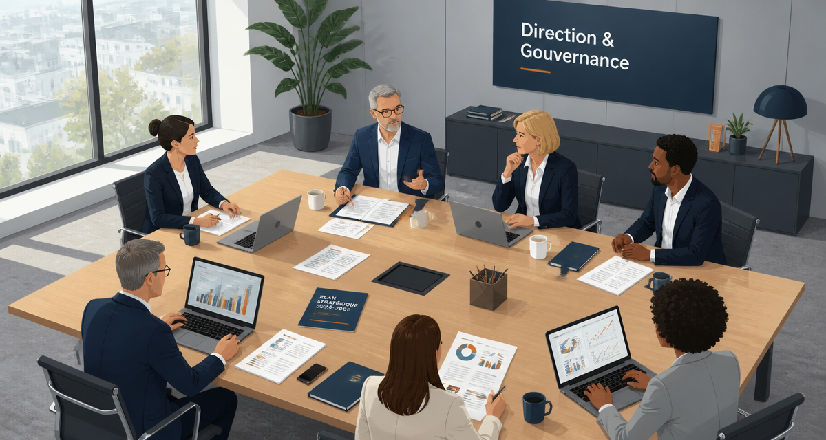 Direction dans une entreprise en réunion