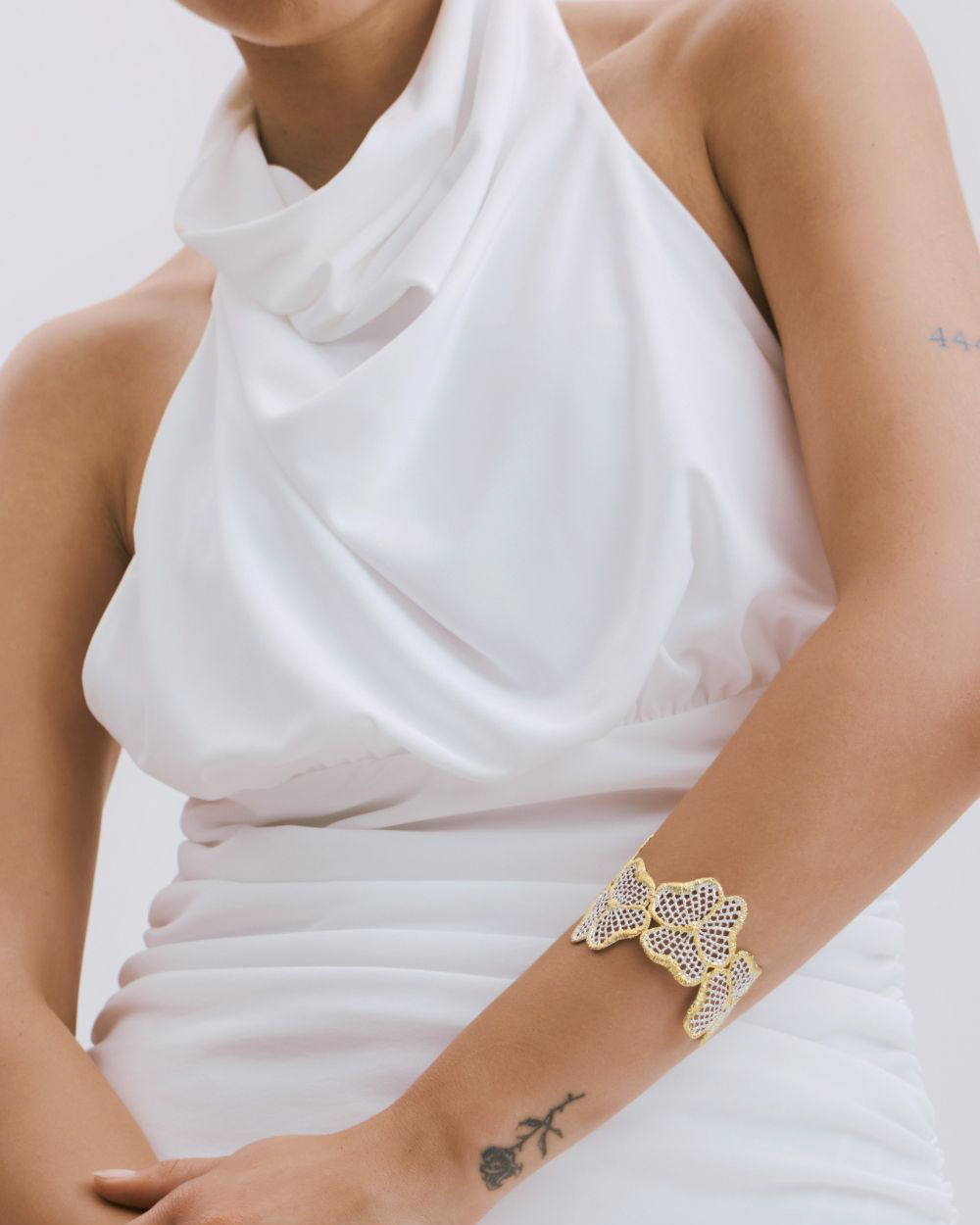 Dahlia - Flower Cuff Bracelet - Image 1