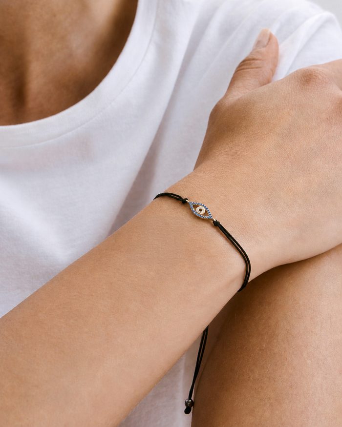 Blue & Gold - Evil Eye Bracelet / 14K GOLD - Image 3