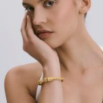 Leontis - Gold-Plated Lion Head Bracelet