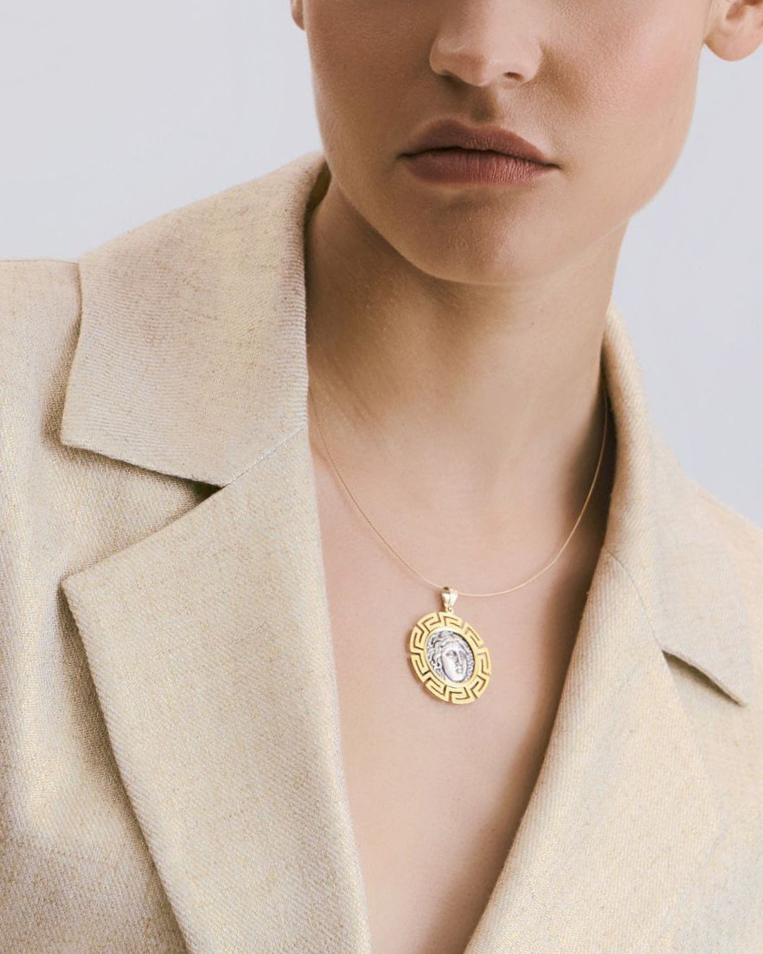 Apollo - Sterling Silver Medallion Pendant - Image 1