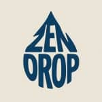 Icon image for the zen drops cagagory of articles. The words zen drops playfully form the shape of a drop of water.