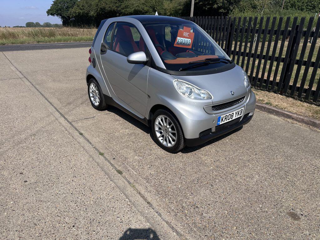 Silver Smart ForTwo compact car at Greens Garage Suffolk.