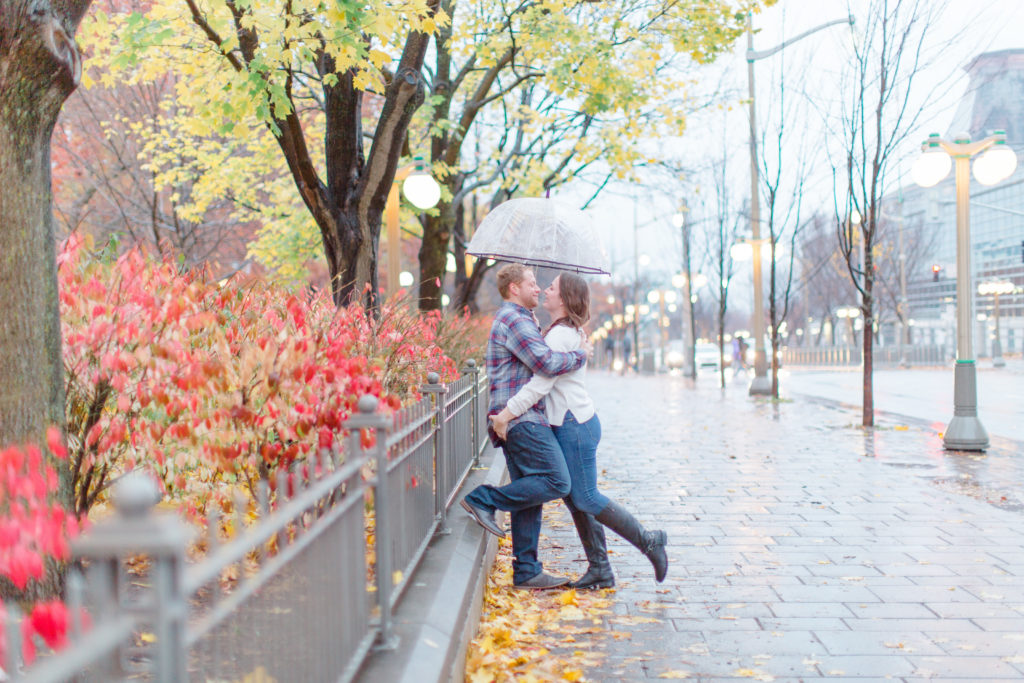Chateau Laurier Rainy Fall Engagement Session Grey Loft Studio Downtown Ottawa 2019