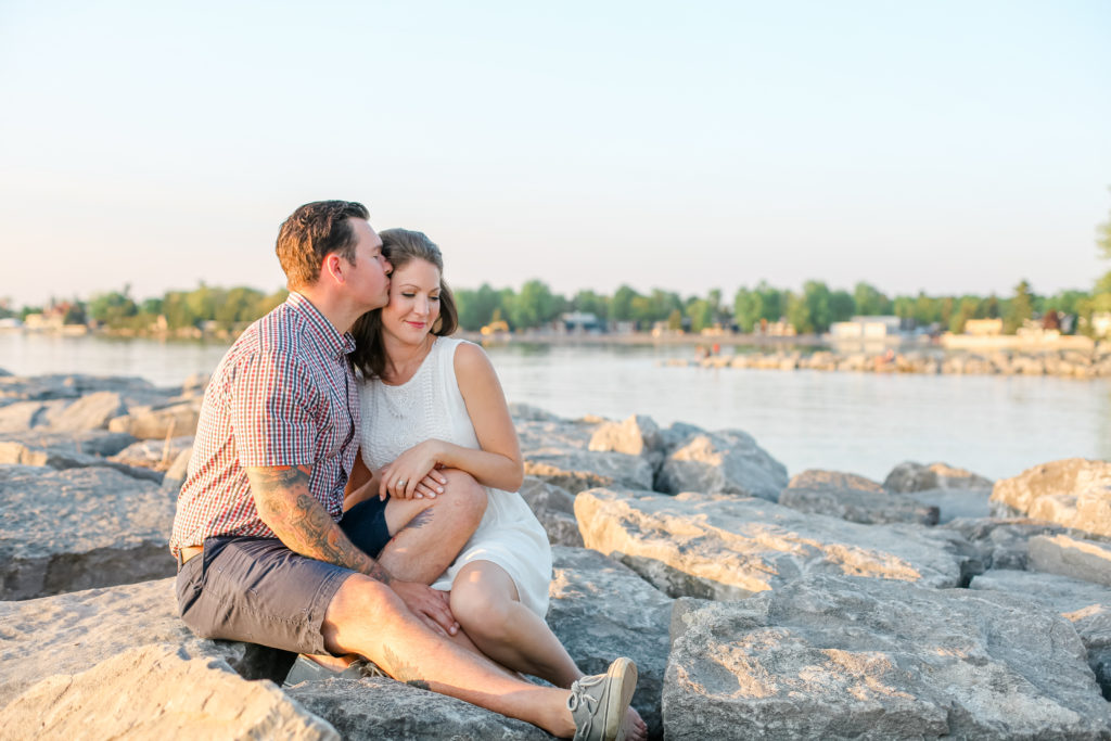 beach boho vibes from this fun engagement session at britannia beach ottawa spring Engagement Session Downtown Ottawa during Sunset grey loft studio ottawa wedding photographer videographer engagement kanata orleans nepean beautiful locations for engagement photos in ottawa plaid shirt sleeve tattoo engagement session