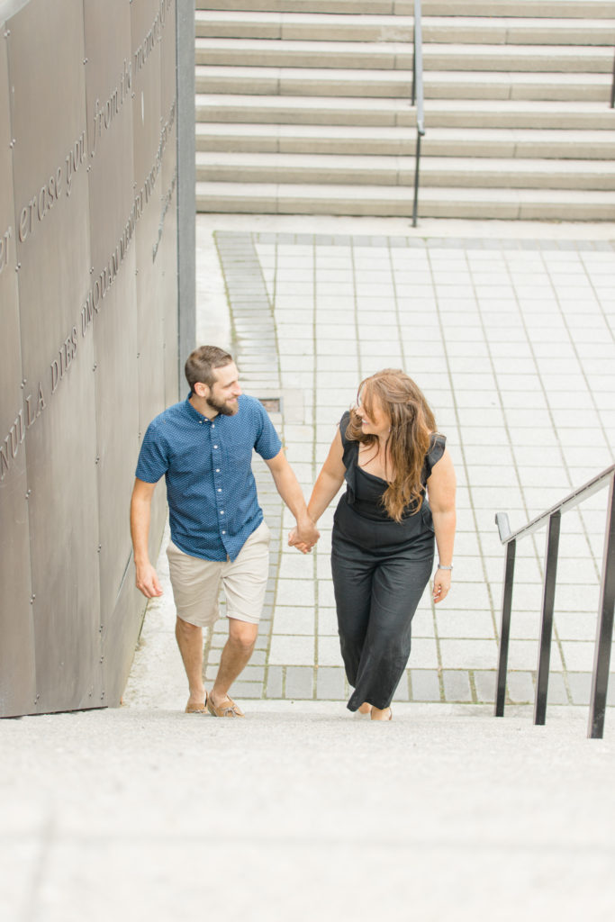 Christine Mitch Downtow Engagement Session Grey Loft Studio 2020 12