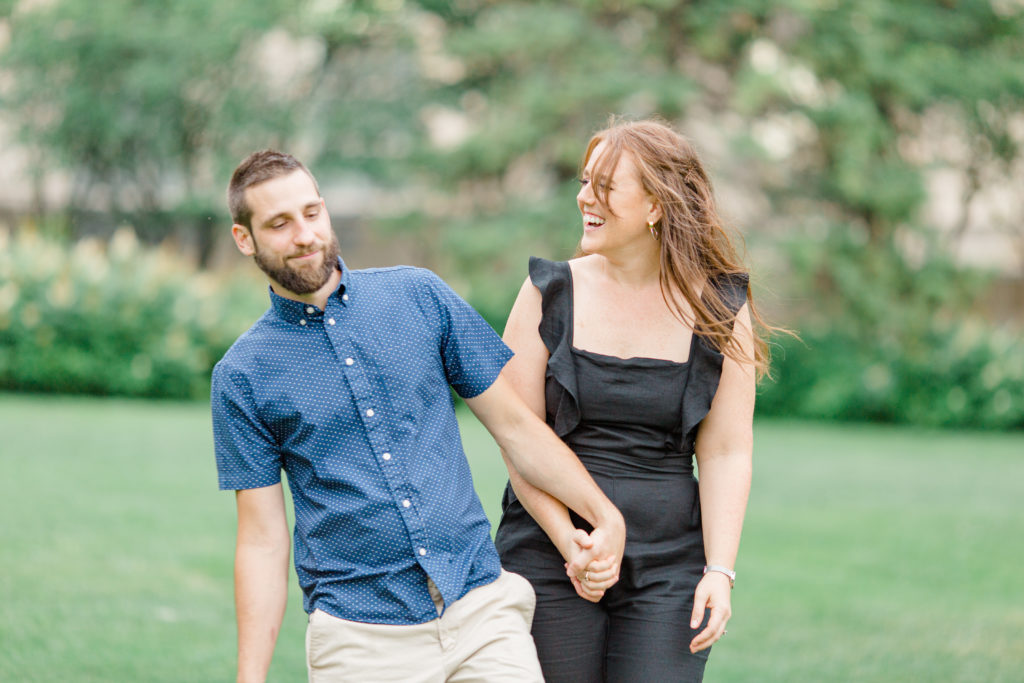 Christine Mitch Downtow Engagement Session Grey Loft Studio 2020
