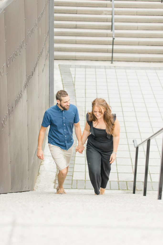 Christine Mitch Downtow Engagement Session Grey Loft Studio 2020 13
