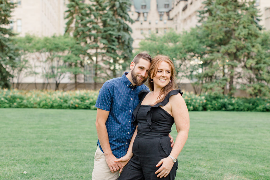 Christine Mitch Downtow Engagement Session Grey Loft Studio 2020