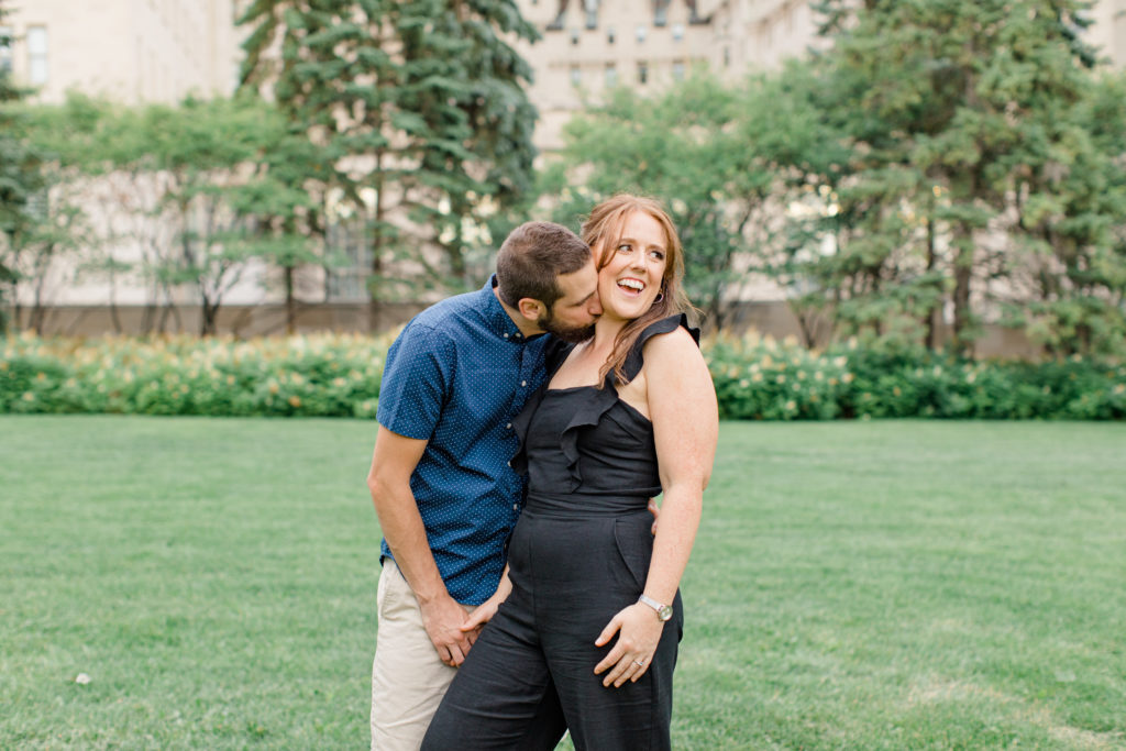 Christine Mitch Downtow Engagement Session Grey Loft Studio 2020