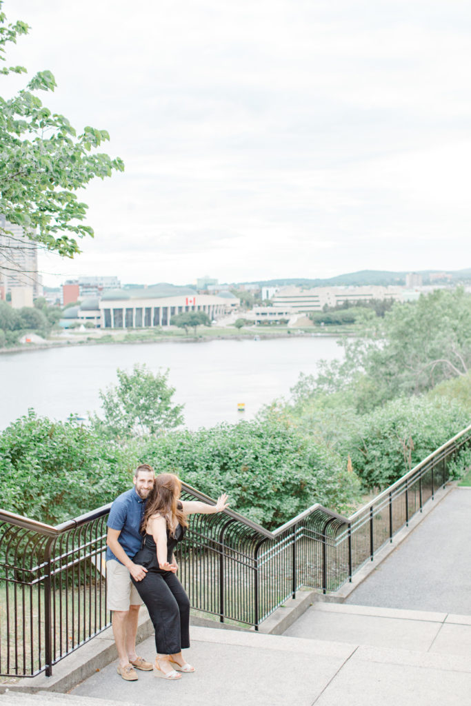 Christine Mitch Downtow Engagement Session Grey Loft Studio 2020