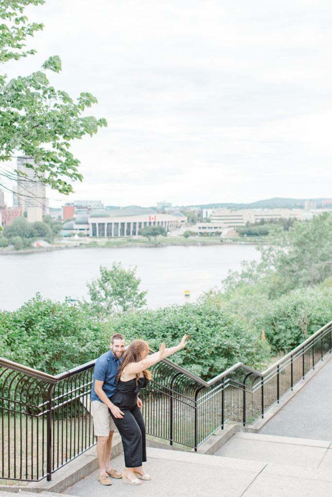 Christine Mitch Downtow Engagement Session Grey Loft Studio 2020