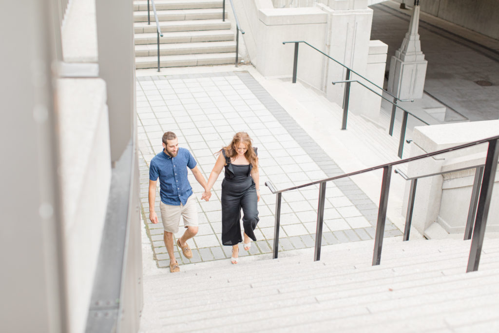 Christine Mitch Downtow Engagement Session Grey Loft Studio 2020 16