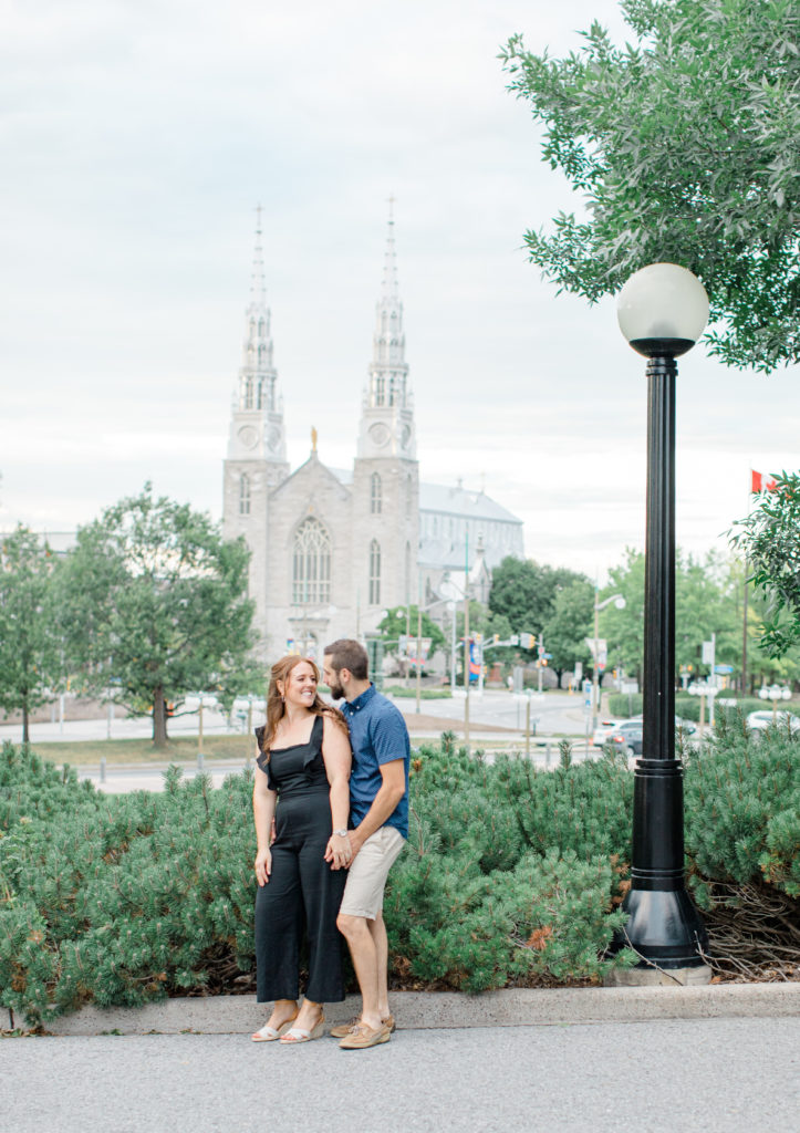 Christine Mitch Downtow Engagement Session Grey Loft Studio 2020