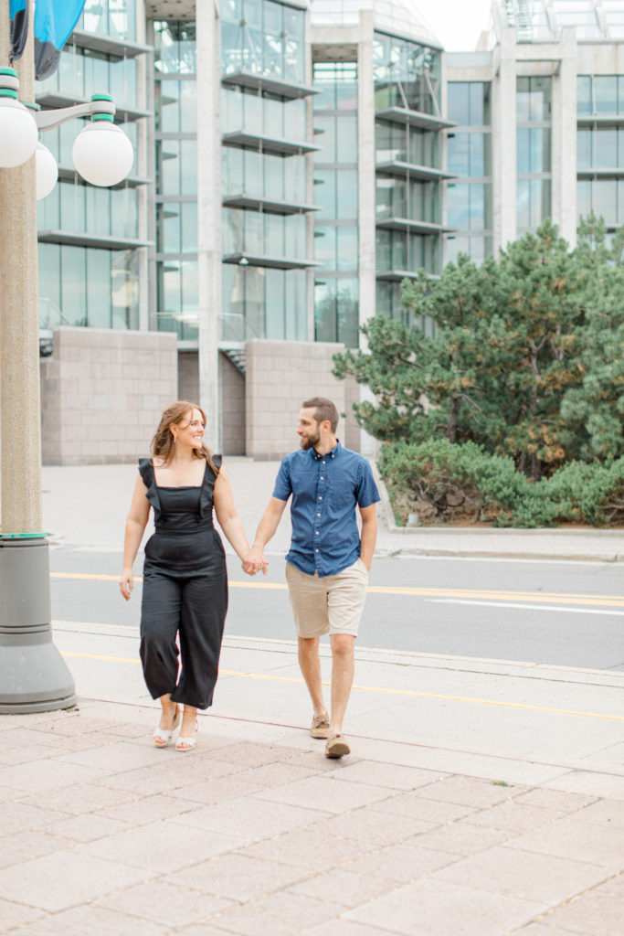 Christine Mitch Downtow Engagement Session Grey Loft Studio 2020