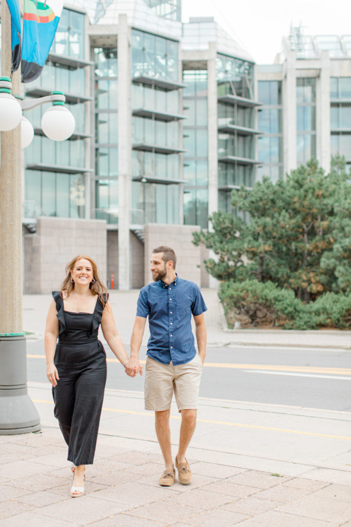 Christine Mitch Downtow Engagement Session Grey Loft Studio 2020