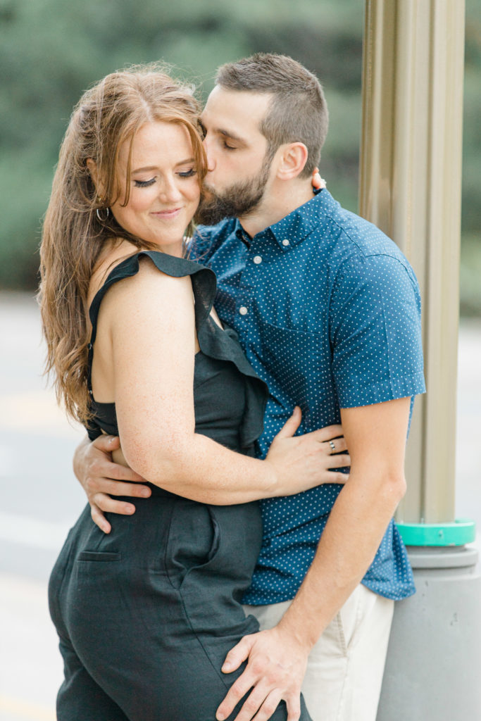 Christine Mitch Downtow Engagement Session Grey Loft Studio 2020