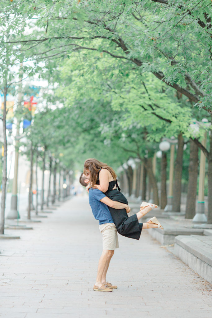 Christine Mitch Downtow Engagement Session Grey Loft Studio 2020