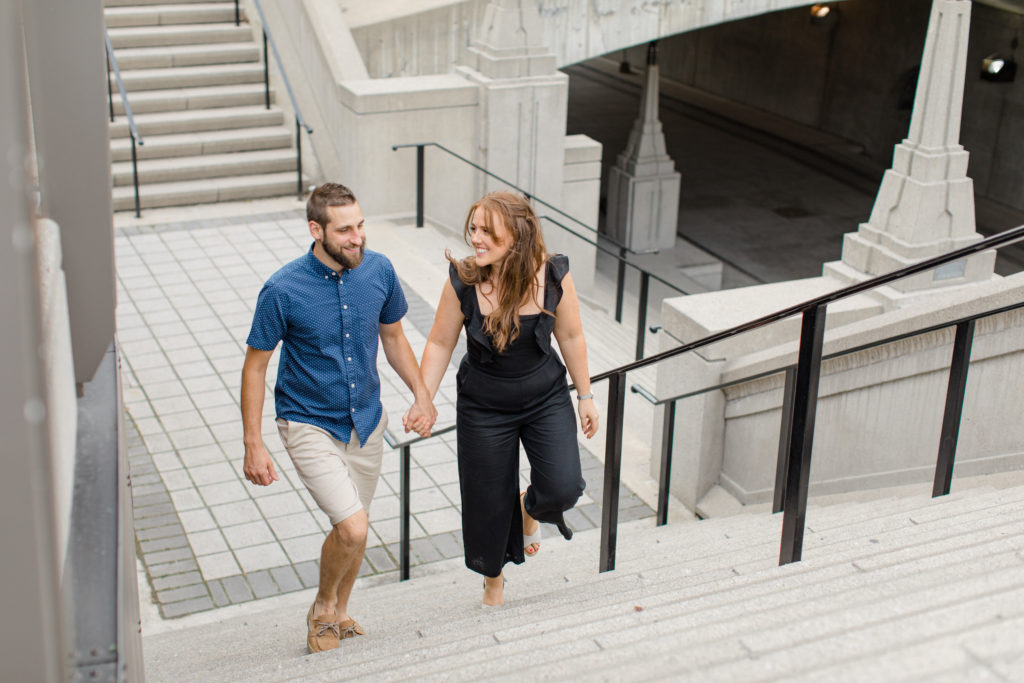 Christine Mitch Downtow Engagement Session Grey Loft Studio 2020 20