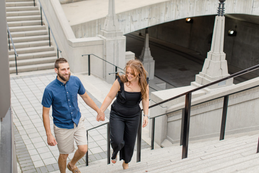 Christine Mitch Downtow Engagement Session Grey Loft Studio 2020 21