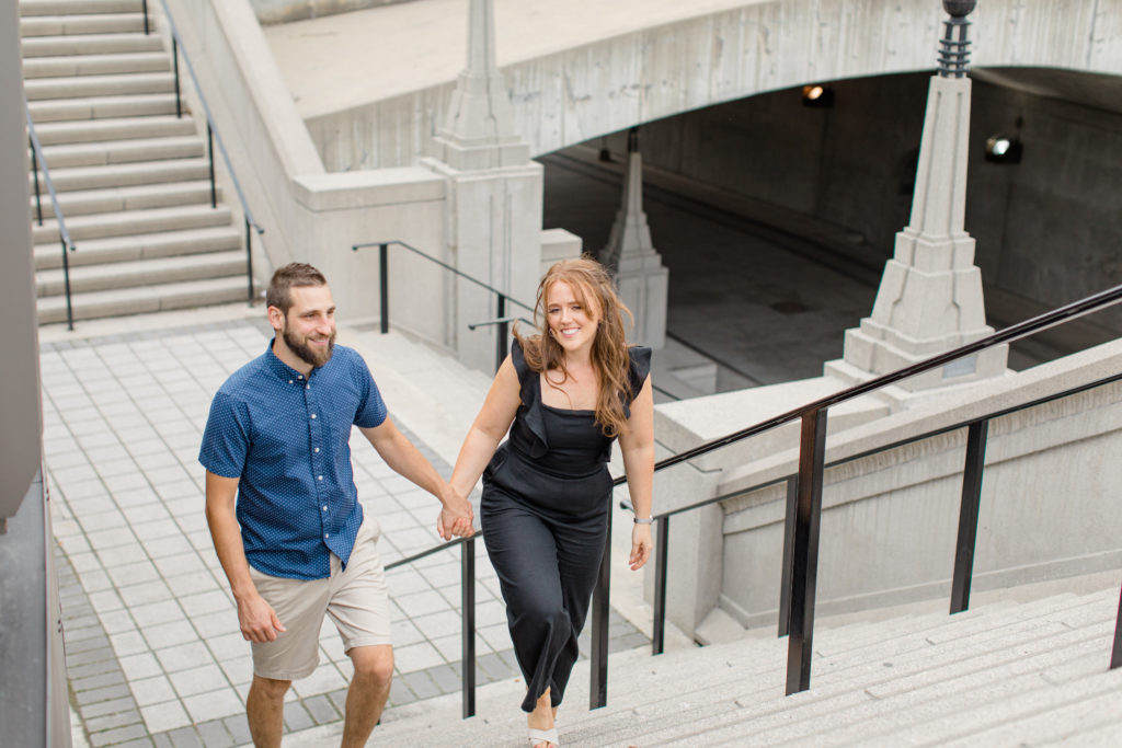 Christine Mitch Downtow Engagement Session Grey Loft Studio 2020 22