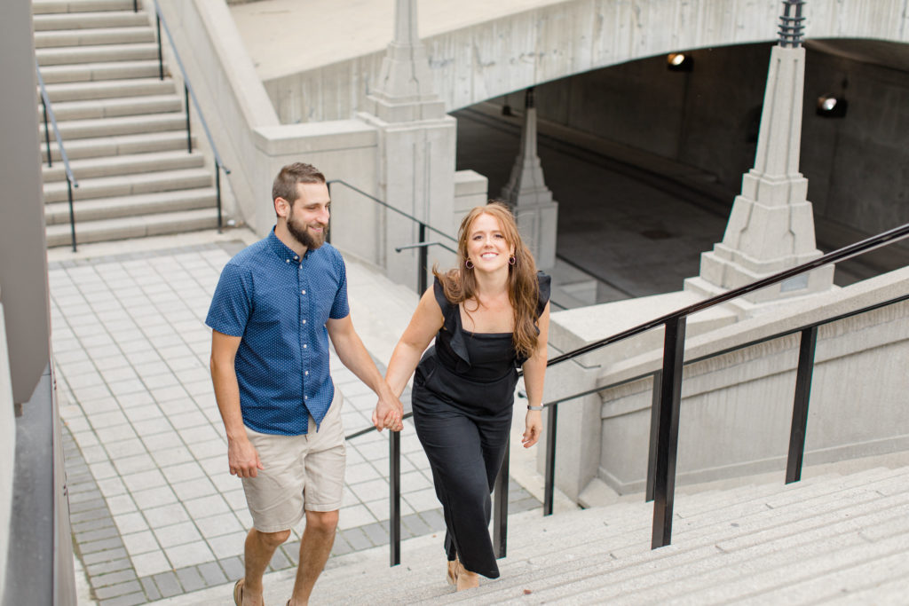 Christine Mitch Downtow Engagement Session Grey Loft Studio 2020 23
