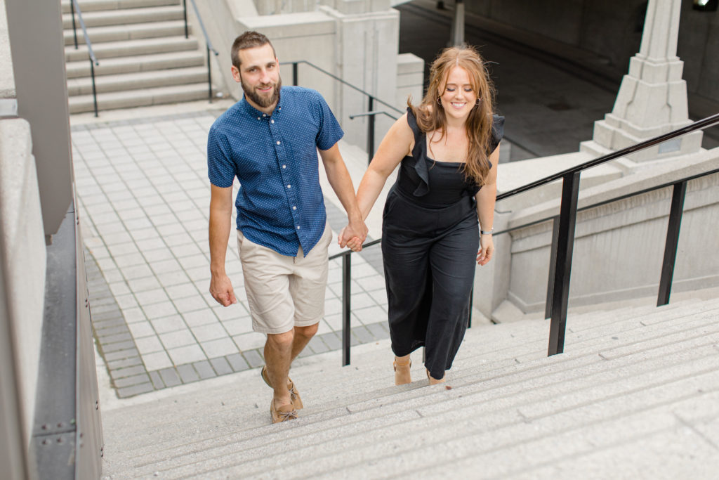 Christine Mitch Downtow Engagement Session Grey Loft Studio 2020 24