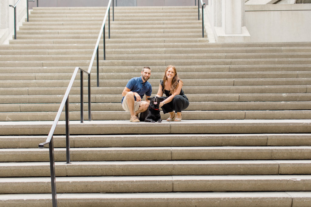 Christine Mitch Downtow Engagement Session Grey Loft Studio 2020 27