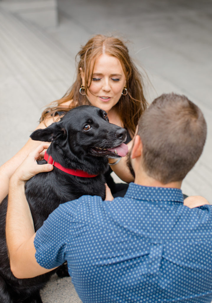 Christine Mitch Downtow Engagement Session Grey Loft Studio 2020 38