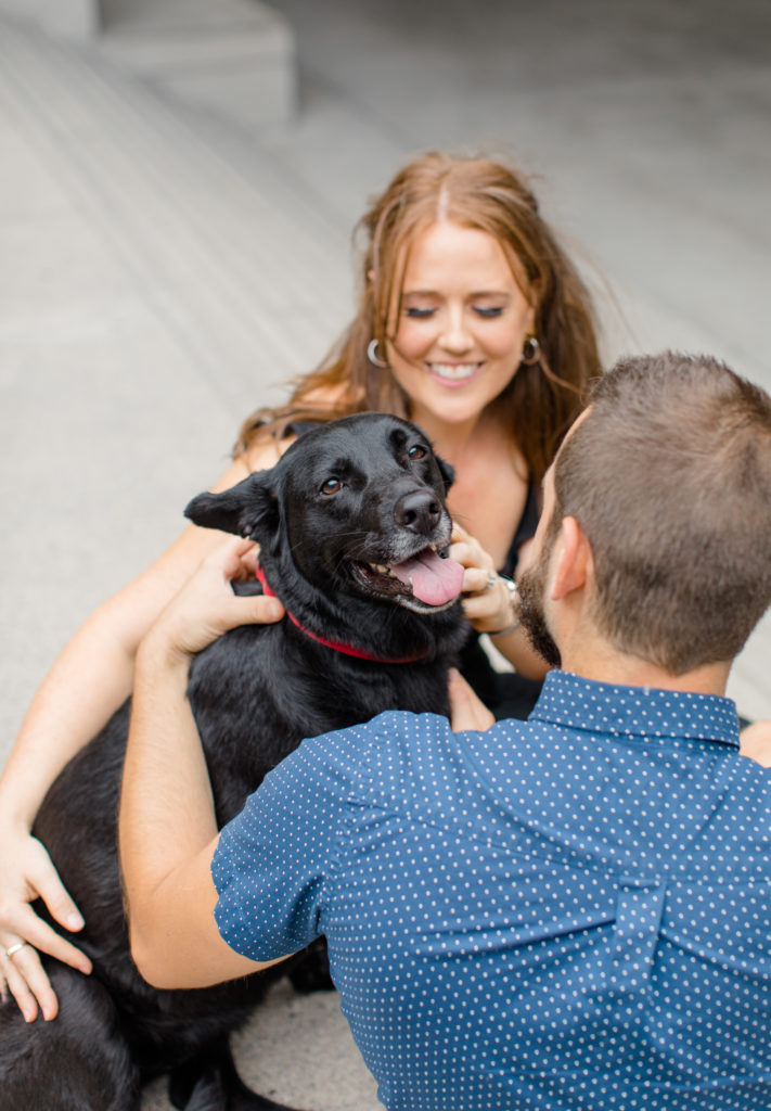 Christine Mitch Downtow Engagement Session Grey Loft Studio 2020 39
