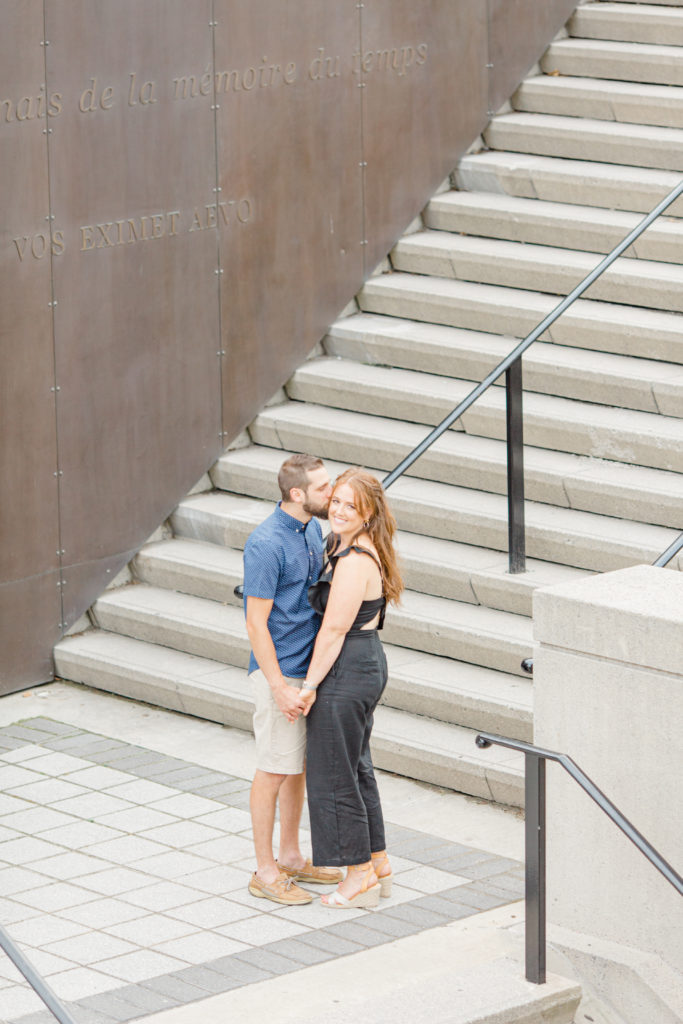 Christine Mitch Downtow Engagement Session Grey Loft Studio 2020 4