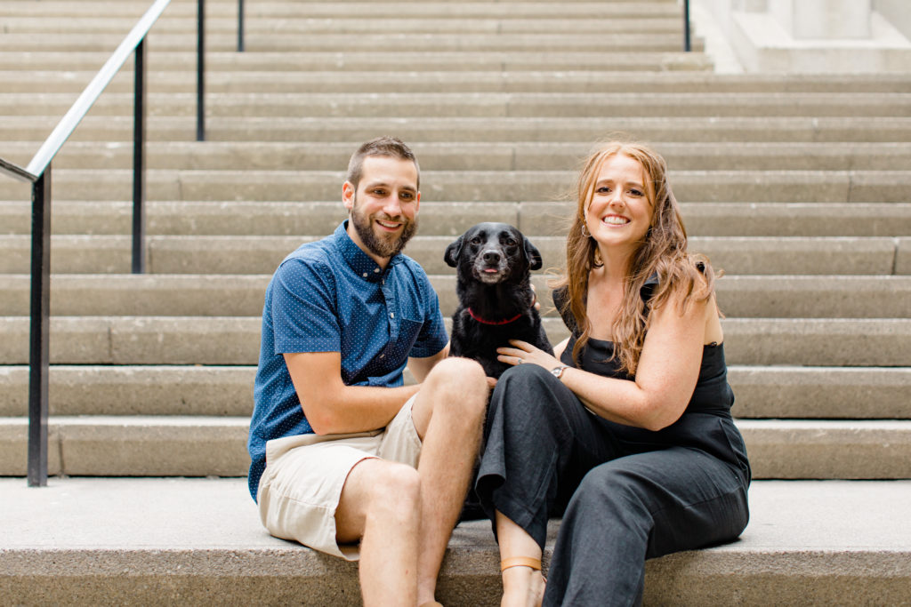Christine Mitch Downtow Engagement Session Grey Loft Studio 2020 40