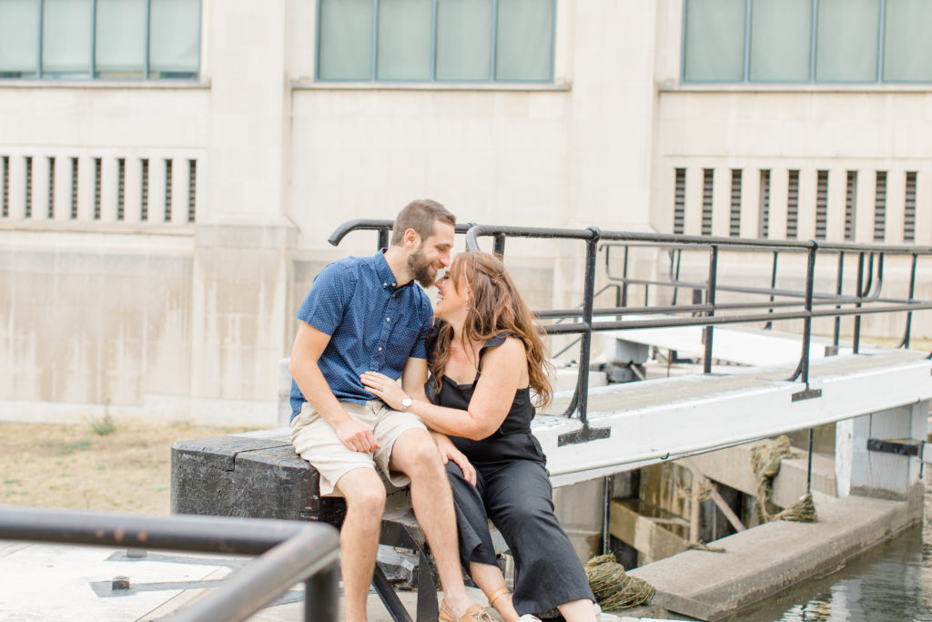Christine Mitch Downtow Engagement Session Grey Loft Studio 2020 60