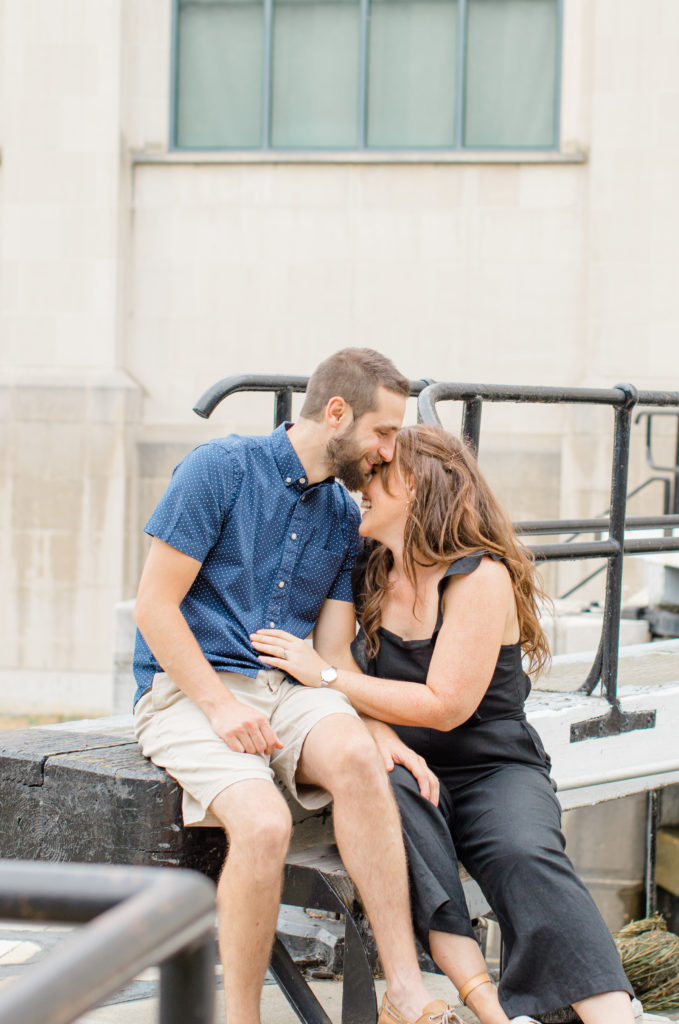 Christine Mitch Downtow Engagement Session Grey Loft Studio 2020 61