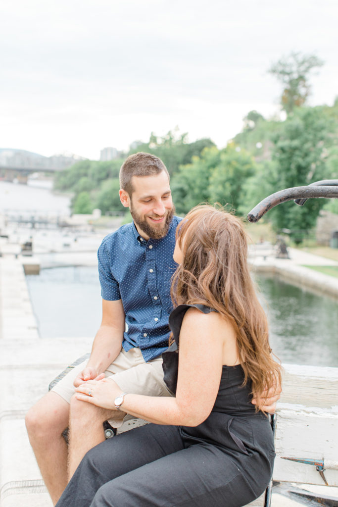 Christine Mitch Downtow Engagement Session Grey Loft Studio 2020 63